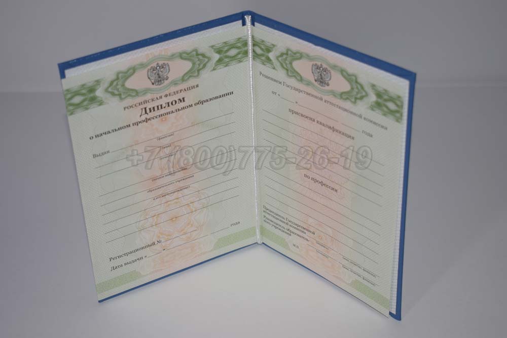 Диплом ПТУ Гознак 2011-2025 год выпуска г.Владивосток