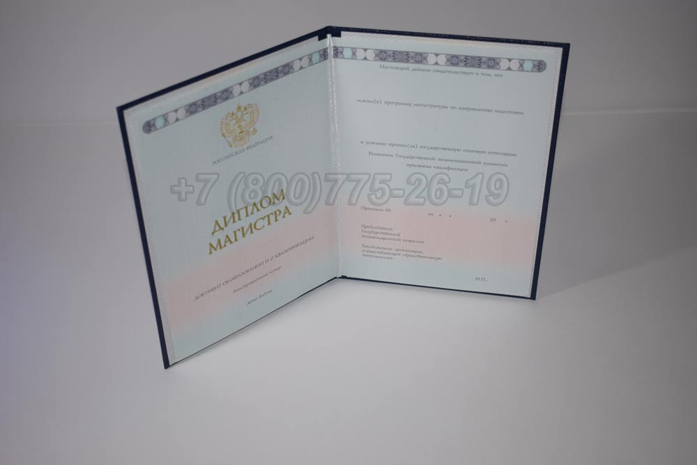 Диплом магистра Гознак 2014-2025 год выпуска г.Владивосток
