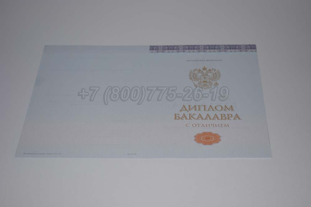Бланк красного диплома бакалавра Гознак 2013-2025 год выпуска г.Владивосток