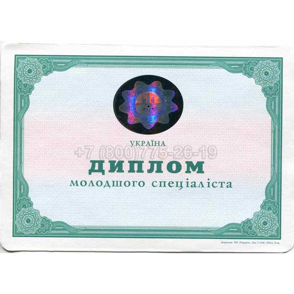Диплом Техникума Украины 2001-2013 г.в. Владивосток