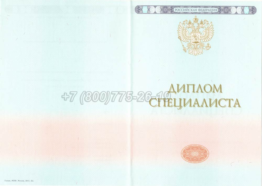 Бланк диплома о высшем образовании 2014-2025 год г.Владивосток