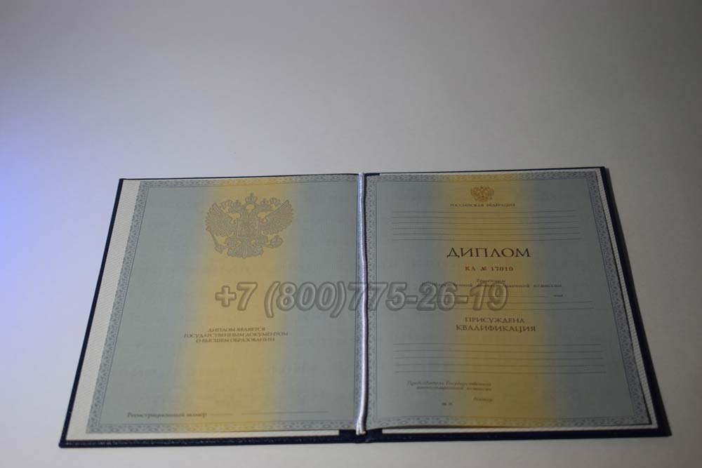 Диплом о высшем образовании Гознак 2011-2013 год выпуска г.Владивосток