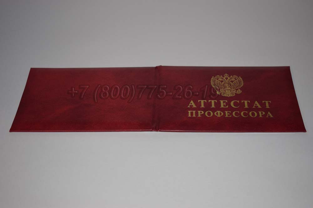Атестат профессора Гознак 2015-2025 год выпуска г.Владивосток